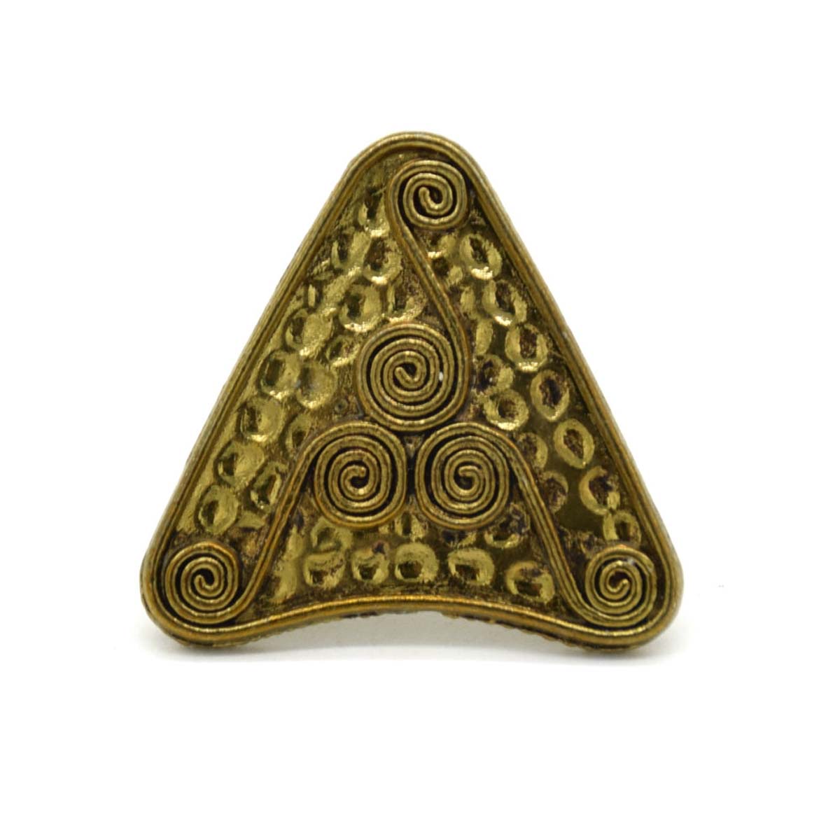 Rings in Bulk – Cast in Brass – Dull Golden Color Finish – Triangular – Wholesale Jewelry Collection 